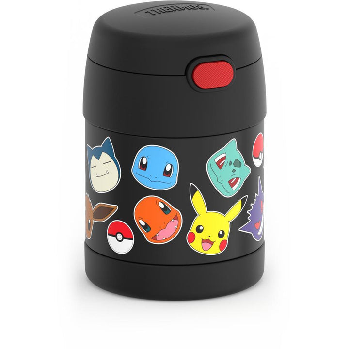 10 ounce Funtainer food jar, side view, Pokémon.