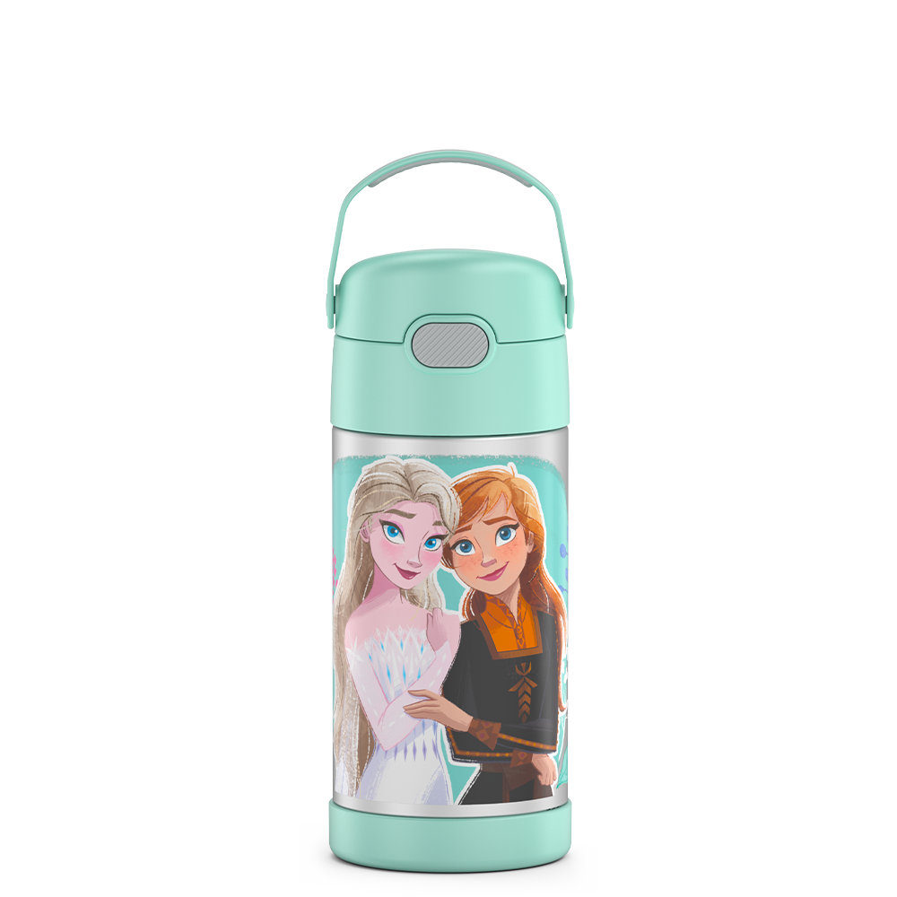 Water Bottle with Straw | Kids 12oz Stainless Steel Water Bottle
