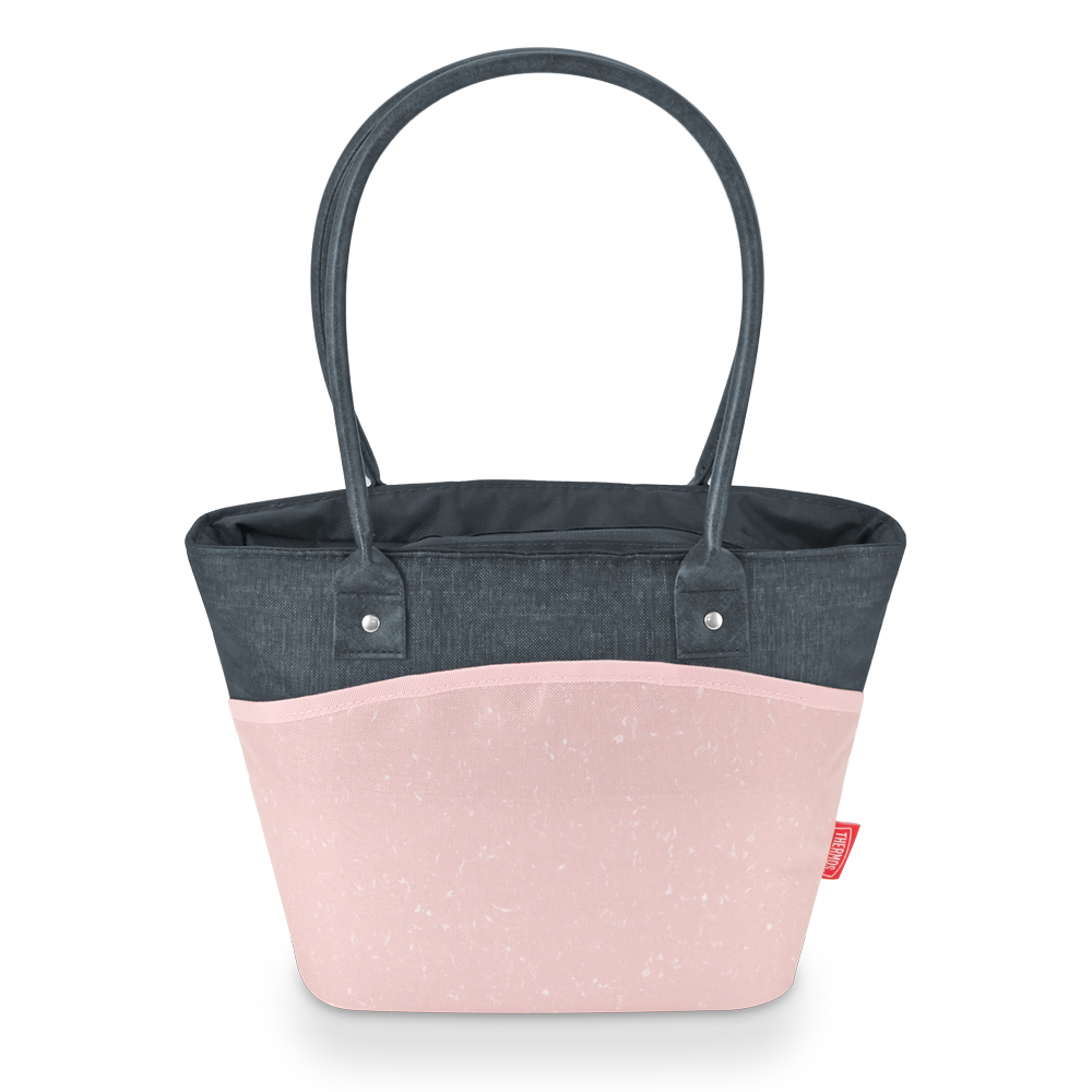 Leftover Pink Lattice 9-Can Cooler Tote Bag