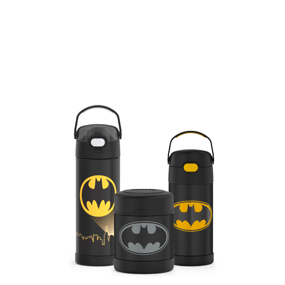 Batman Bundle - 12oz FUNtainer® Water Bottle, 16oz FUNtainer® Water Bottle and 10oz FUNtainer® Food Jar