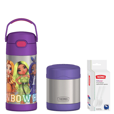 12oz Rainbow High FUNtainer Water Bottle & 10oz Food Jar Bundle