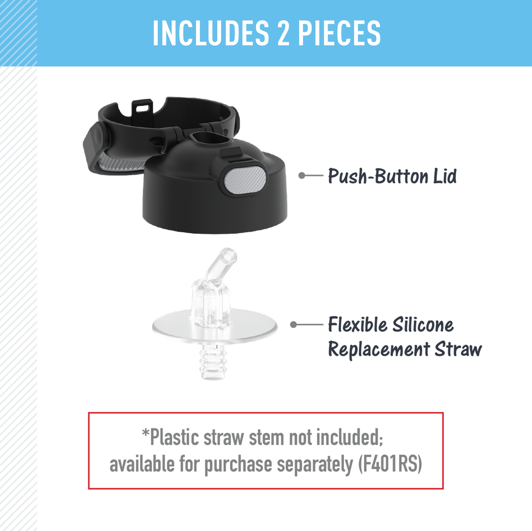 FUNTAINER® WATER BOTTLE - REPLACEMENT STRAW LID