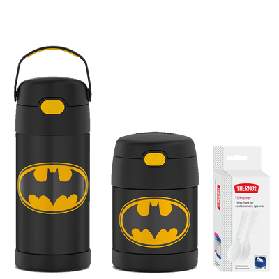 Batman 12oz FUNtainer Water Bottle & 10oz Food Jar Bundle