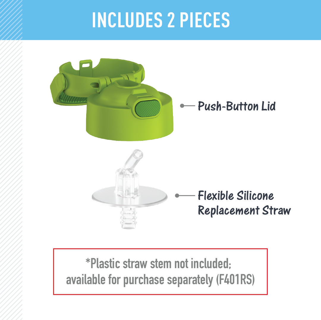 FUNTAINER® WATER BOTTLE - REPLACEMENT STRAW LID