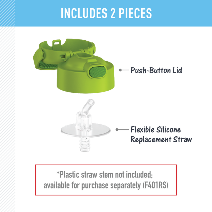 FUNTAINER® WATER BOTTLE - REPLACEMENT STRAW LID