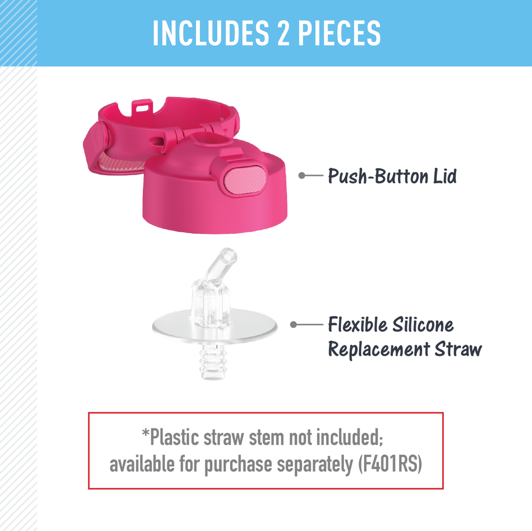 FUNTAINER® WATER BOTTLE - REPLACEMENT STRAW LID