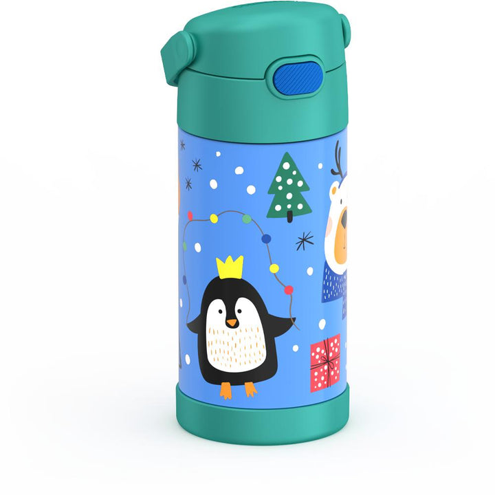 12oz FUNTAINER® WATER BOTTLE PENGUIN