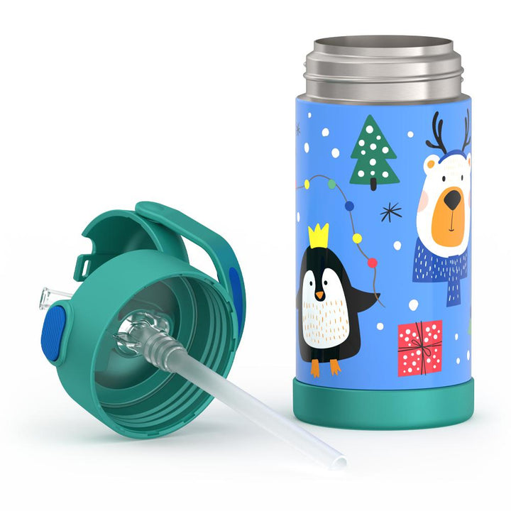 12oz FUNTAINER® WATER BOTTLE PENGUIN