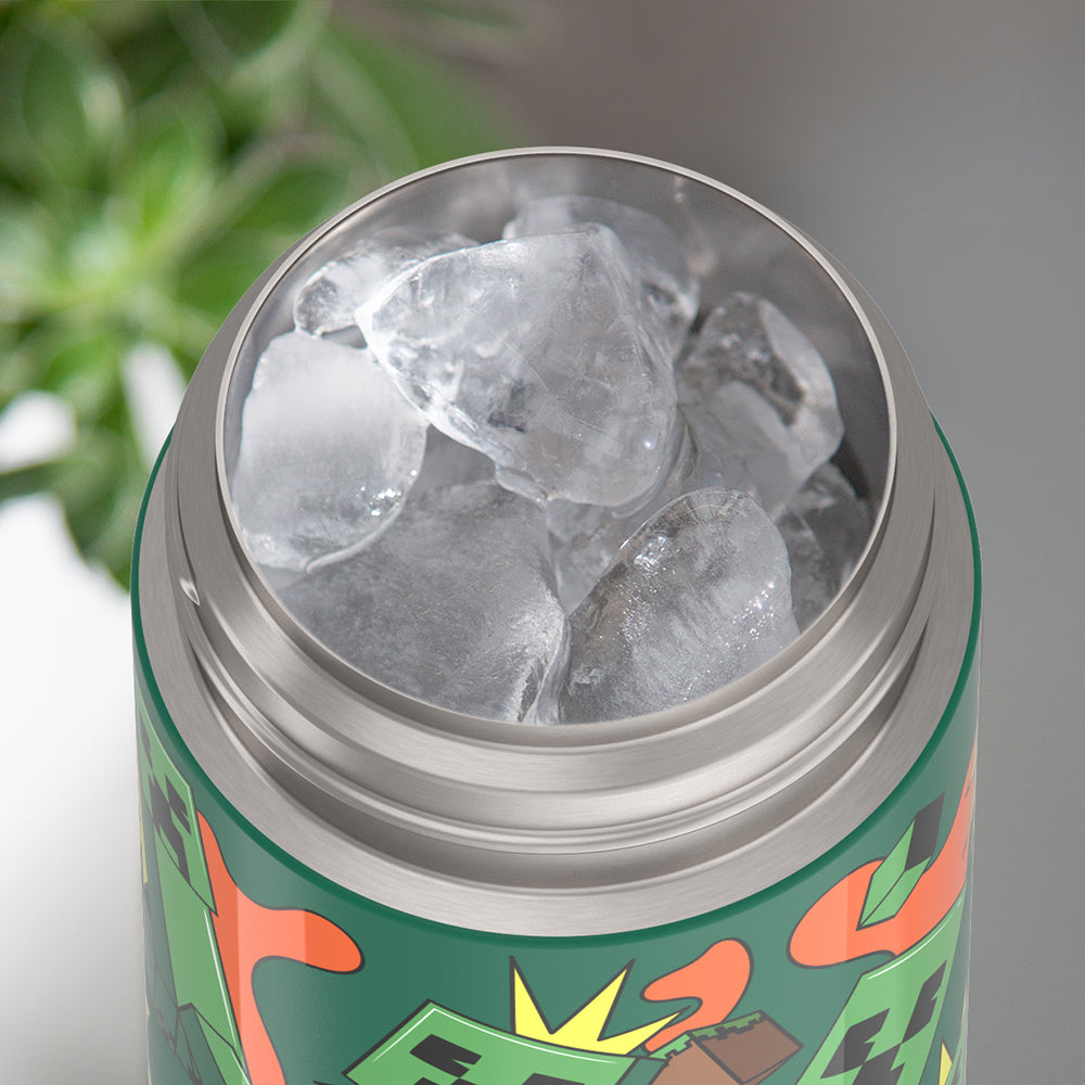 Water Bottle with Straw | Kids 12oz Stainless Steel Water Bottle