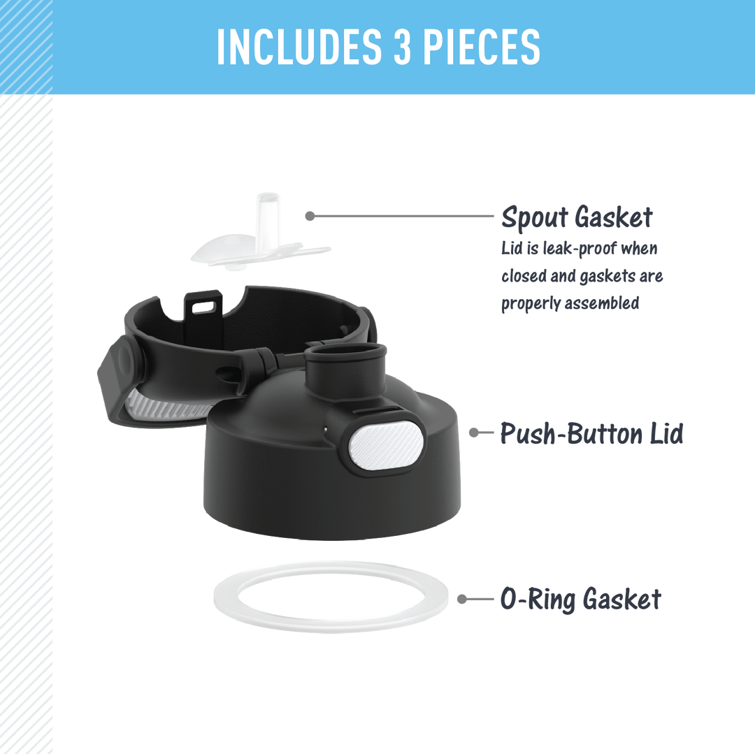 FUNTAINER® WATER BOTTLE - REPLACEMENT SPOUT LID