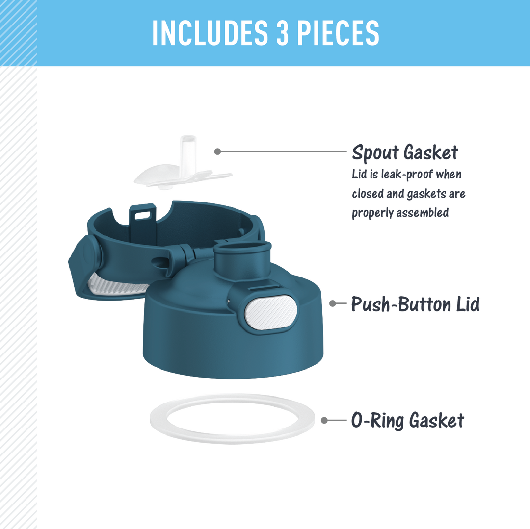 FUNTAINER® WATER BOTTLE - REPLACEMENT SPOUT LID