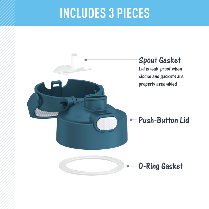 FUNTAINER® WATER BOTTLE - REPLACEMENT SPOUT LID