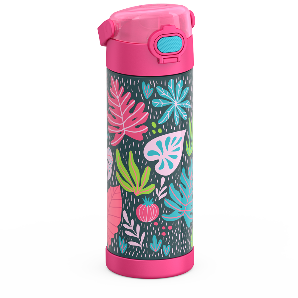 16oz FUNtainer® Water Bottle Patterns with Locking Lid