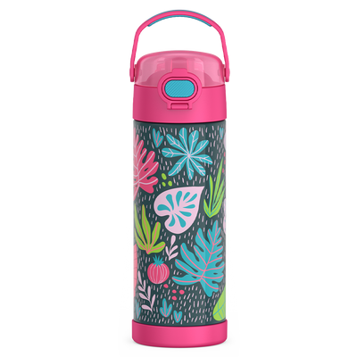 16oz FUNtainer® Water Bottle Patterns with Locking Lid