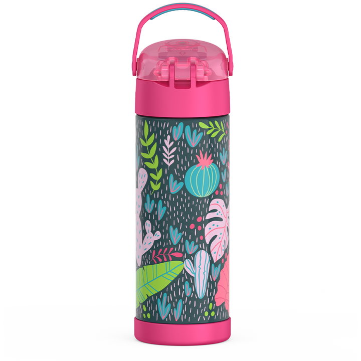 16oz FUNtainer® Water Bottle Patterns with Locking Lid