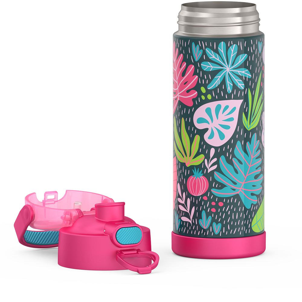 16oz FUNtainer® Water Bottle Patterns with Locking Lid