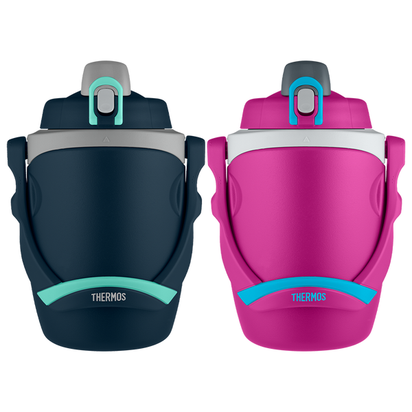64oz Insulated Water Bottle Navy & Pink Bundle