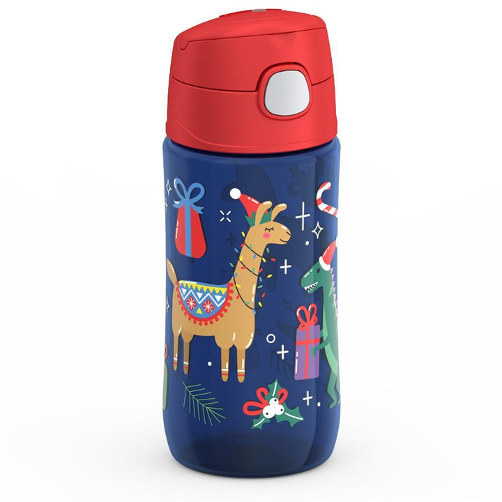 16 ounce tritan water bottle, ISO view, animal presents.