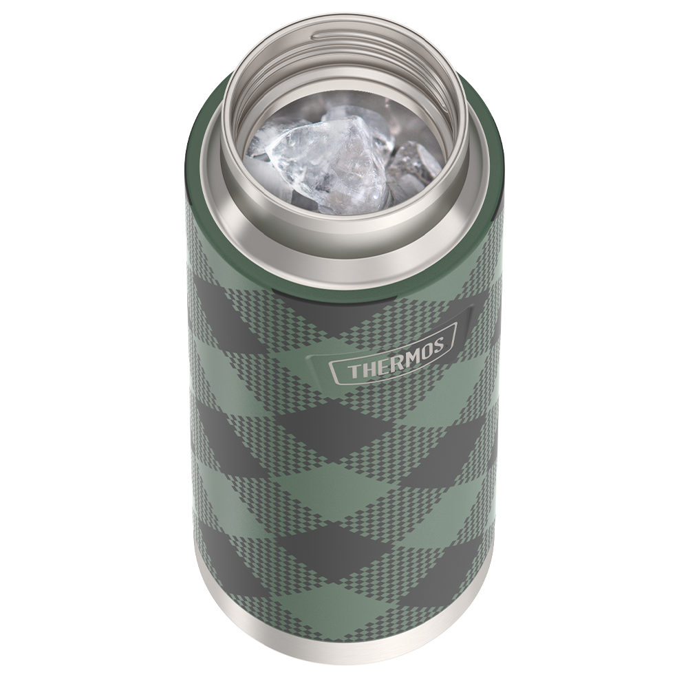 24oz ICON™ WATER BOTTLE WITH SPOUT - EVERGREEN CHECK