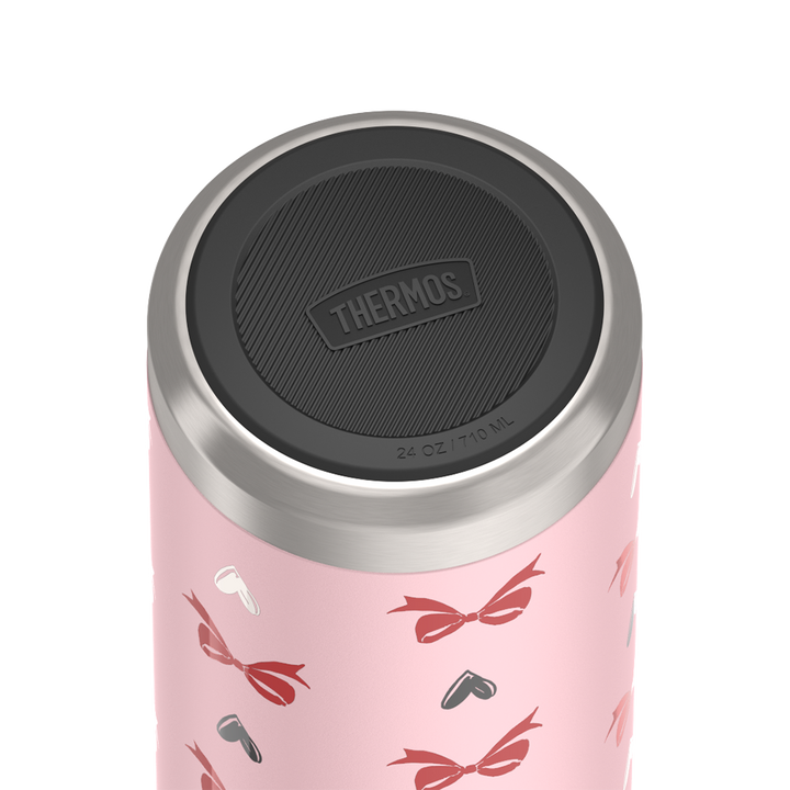 24oz ICON™ WATER BOTTLE WITH SPOUT - RIBBON HEARTS