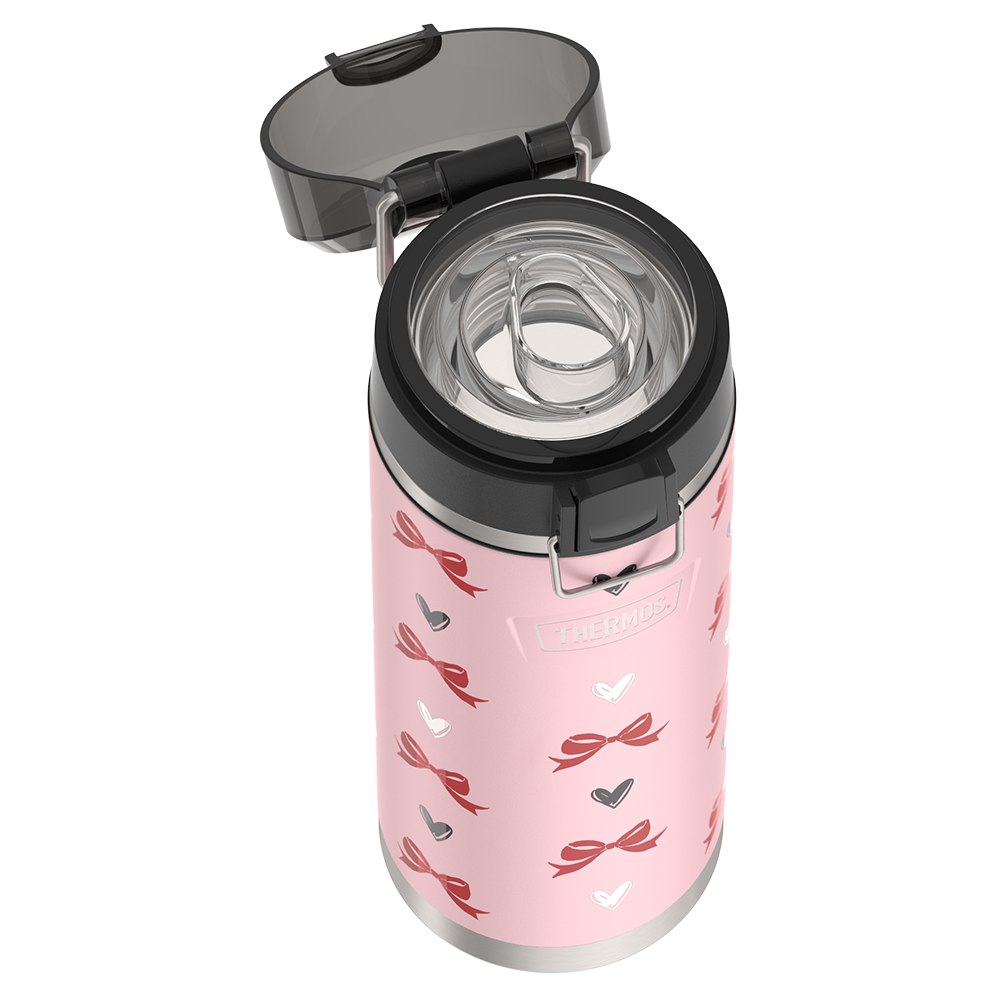 24oz ICON™ WATER BOTTLE WITH SPOUT - RIBBON HEARTS