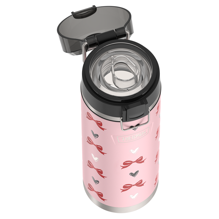 24oz ICON™ WATER BOTTLE WITH SPOUT - RIBBON HEARTS