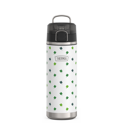 24oz ICON™ WATER BOTTLE WITH SPOUT - SNOW SHAMROCKS