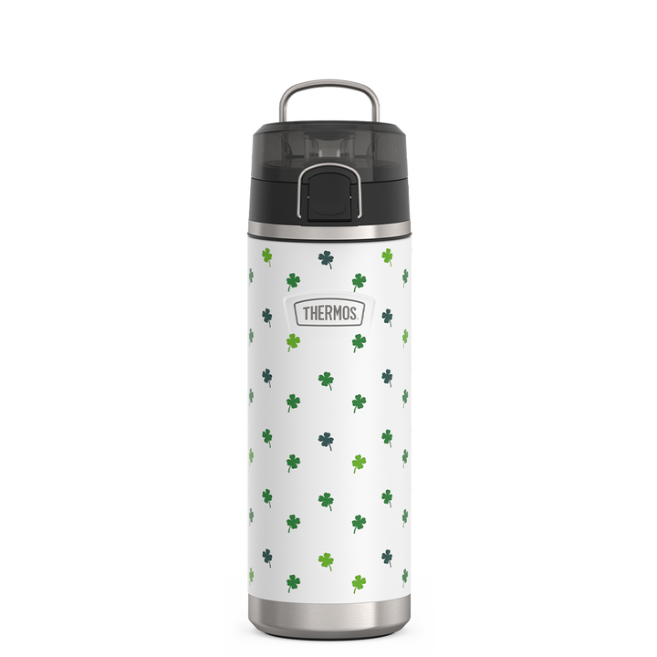 24oz ICON™ WATER BOTTLE WITH SPOUT - SNOW SHAMROCKS