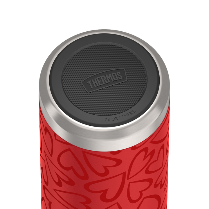 24oz ICON™ WATER BOTTLE WITH SPOUT - TONAL HEARTS