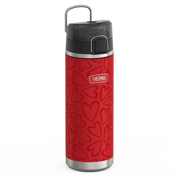 24oz ICON™ WATER BOTTLE WITH SPOUT - TONAL HEARTS