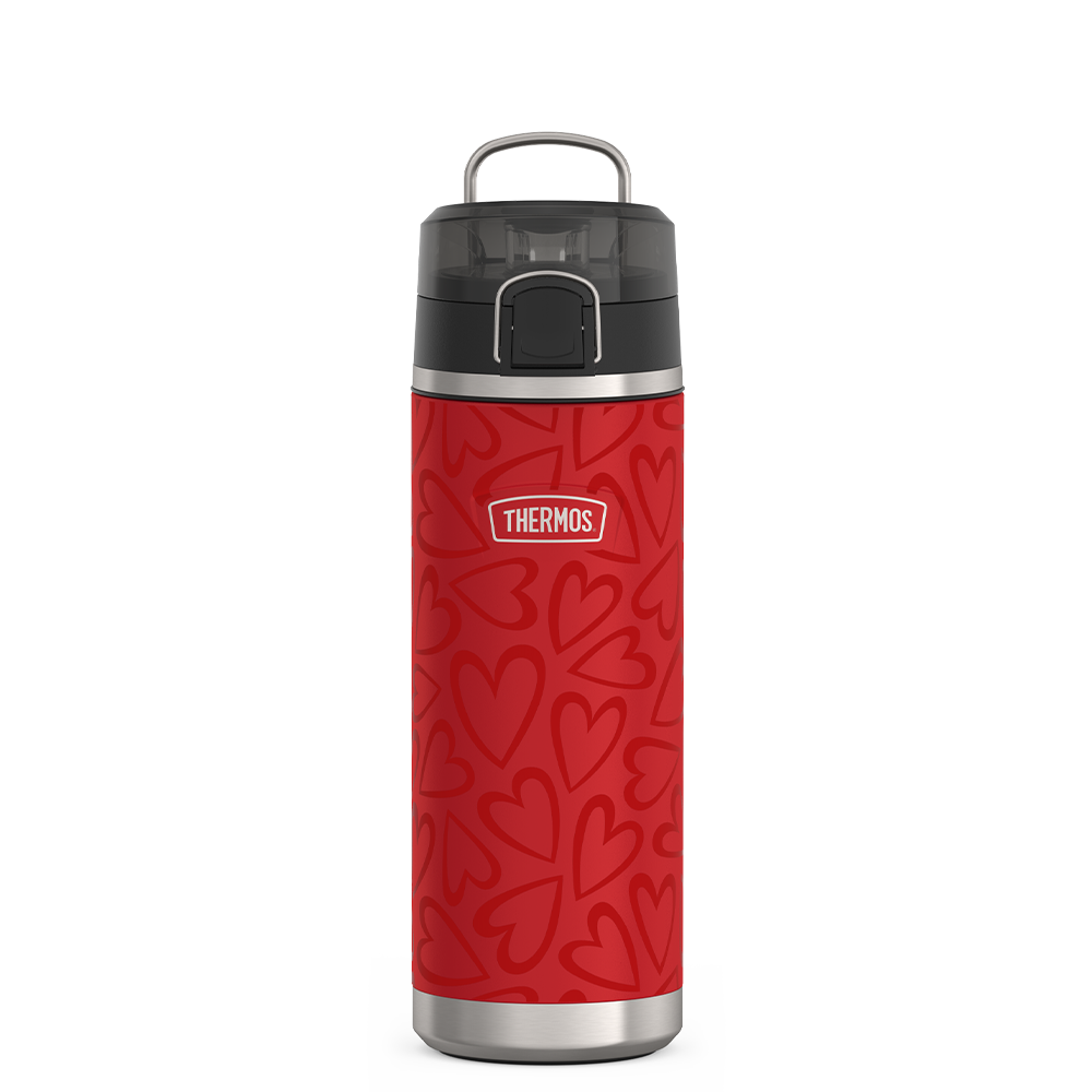 24oz ICON™ WATER BOTTLE WITH SPOUT - TONAL HEARTS
