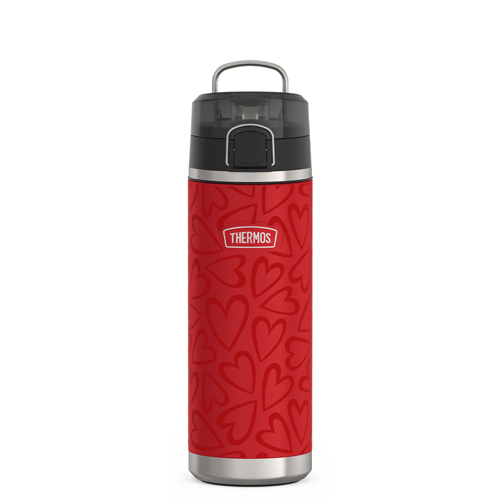 24oz ICON™ WATER BOTTLE WITH SPOUT - TONAL HEARTS