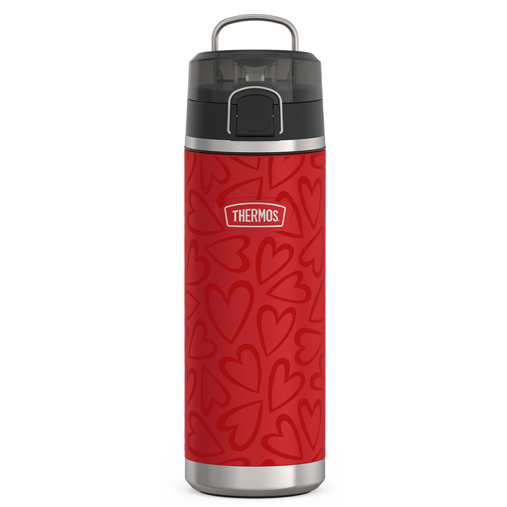 24oz ICON™ WATER BOTTLE WITH SPOUT - TONAL HEARTS