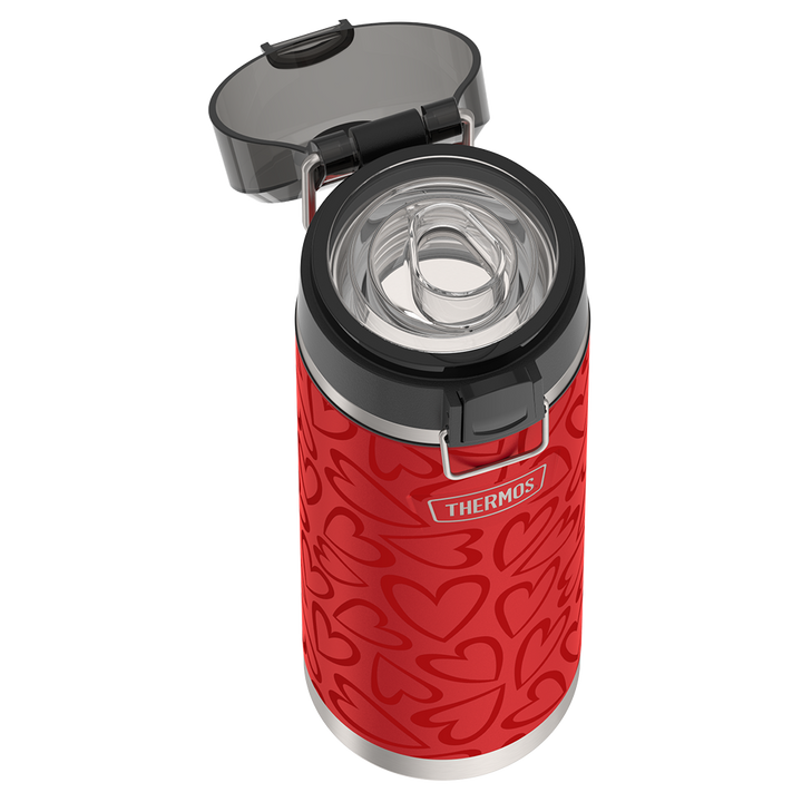 24oz ICON™ WATER BOTTLE WITH SPOUT - TONAL HEARTS