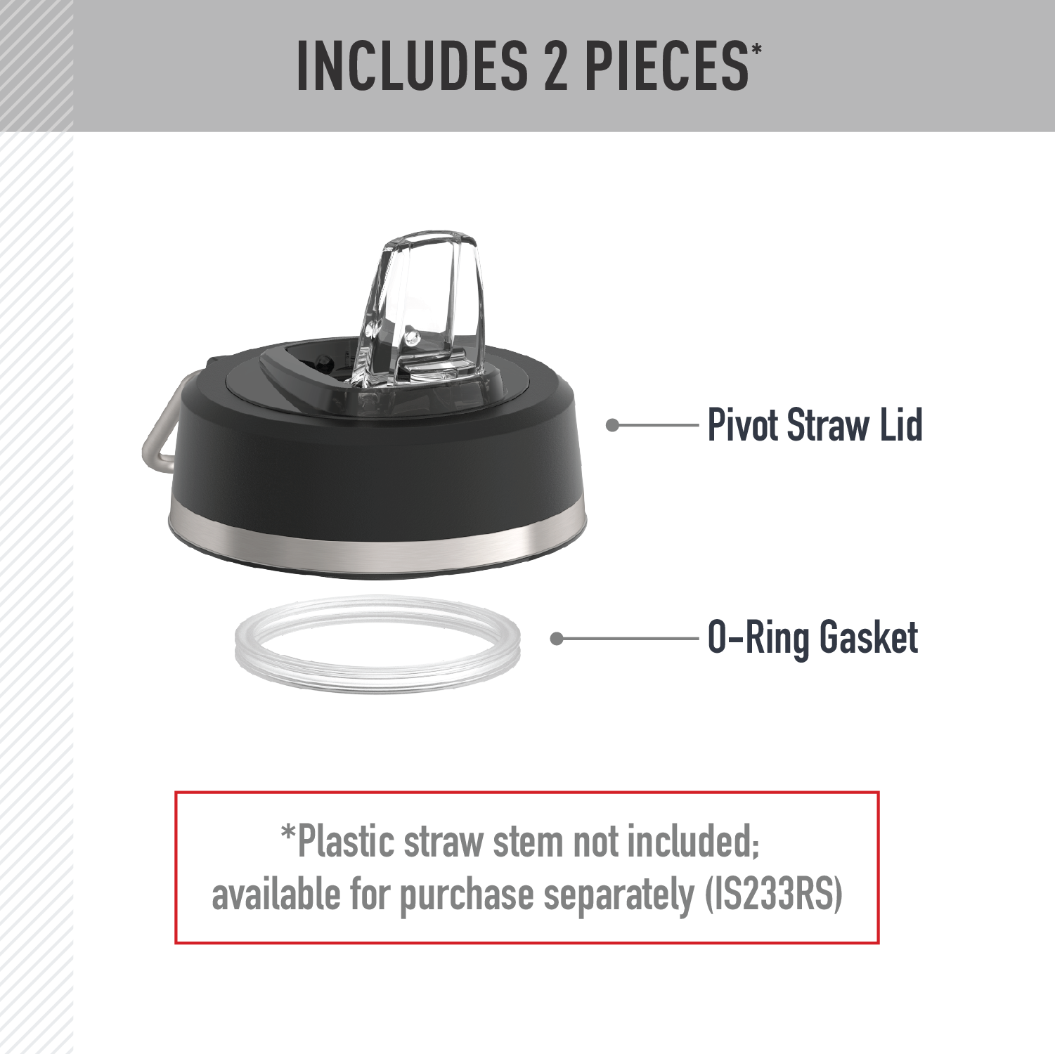 Thermos Icon Water Bottle Replacement Straw Lid - Thumbnail 4