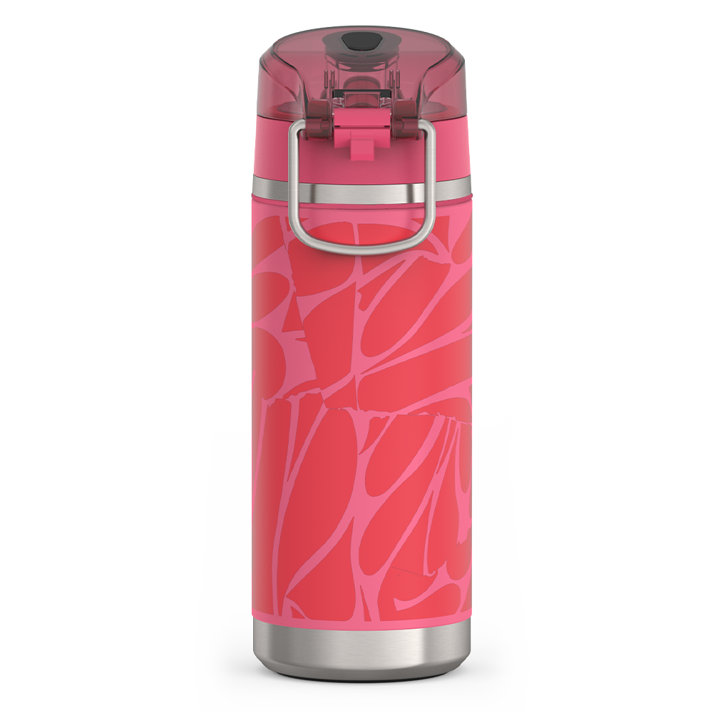 18oz ICON™ KIDS WATER BOTTLE WITH SPOUT LID - ABSTRACT PETALS