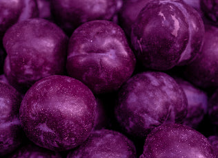 Purple plums.