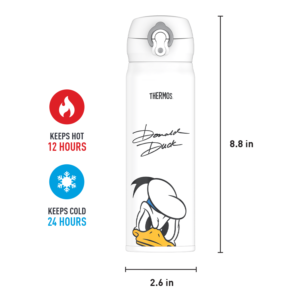 16oz STAINLESS STEEL DIRECT DRINK BOTTLE DONALD DUCK