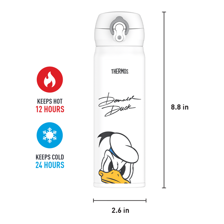 16oz STAINLESS STEEL DIRECT DRINK BOTTLE DONALD DUCK