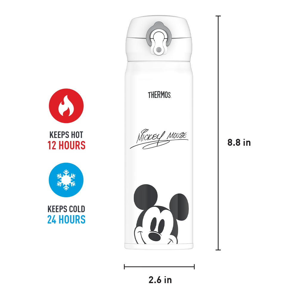 16oz STAINLESS STEEL DIRECT DRINK BOTTLE MICKEY MOUSE