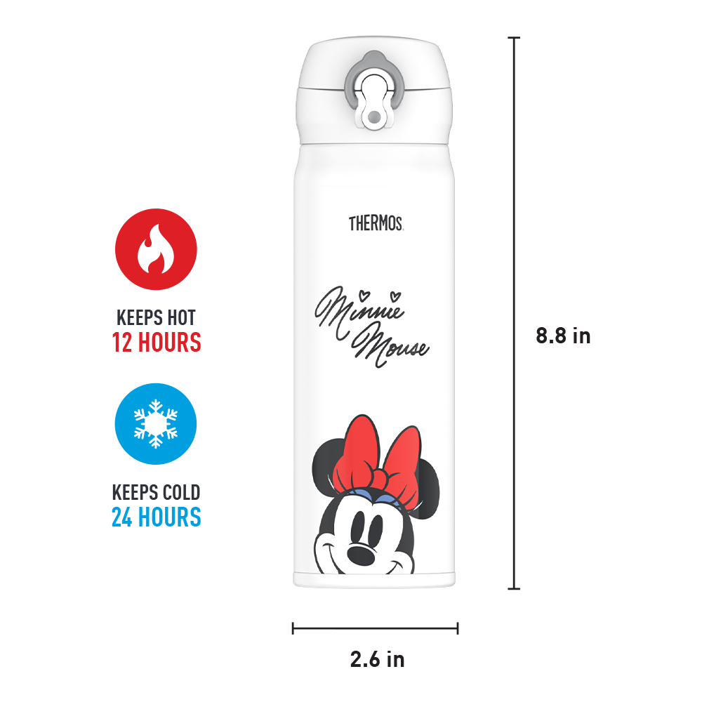 16oz STAINLESS STEEL DIRECT DRINK BOTTLE MINNIE MOUSE