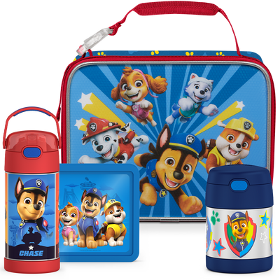 Paw Patrol Bundle - Soft Lunch Box, 12oz FUNtainer® Water Bottle, 10oz FUNtainer® Food Jar & Hard Ice