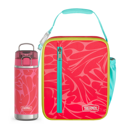 Abstract Petals Upright & 18oz Icon™ Kids Water Bottle Bundle