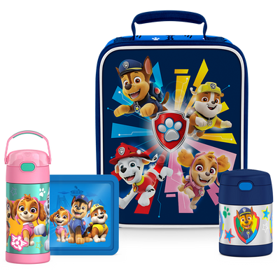 Paw Patrol Skye Bundle - Soft Lunch Box, 12oz FUNtainer® Water Bottle, 10oz FUNtainer® Food Jar & Hard Ice
