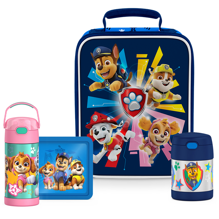 Paw Patrol Skye Bundle - Soft Lunch Box, 12oz FUNtainer® Water Bottle, 10oz FUNtainer® Food Jar &amp; Hard Ice