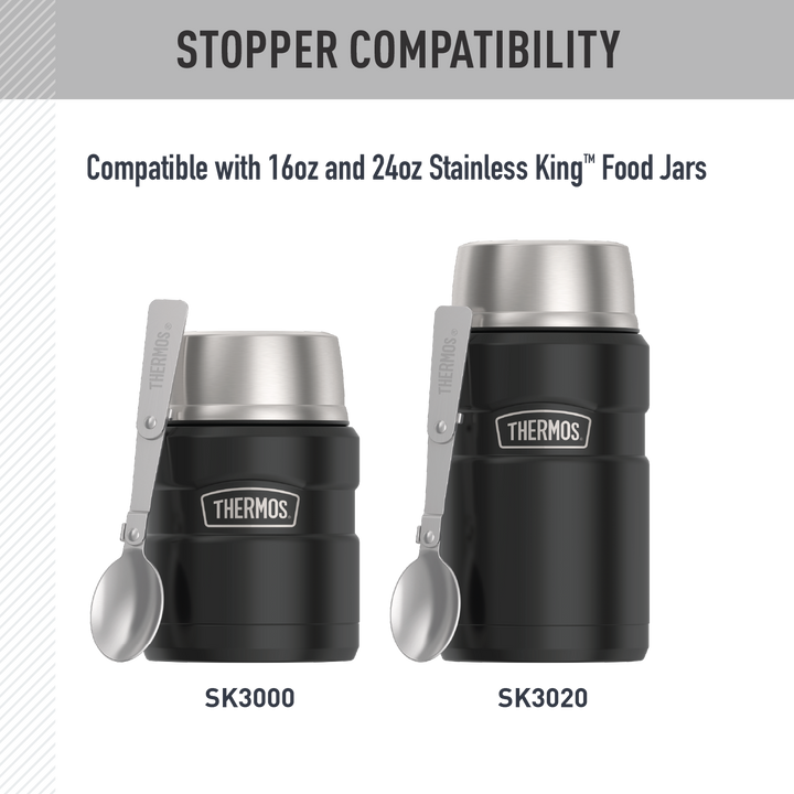 16oz + 24oz STAINLESS KING™ FOOD JAR - REPLACEMENT STOPPER