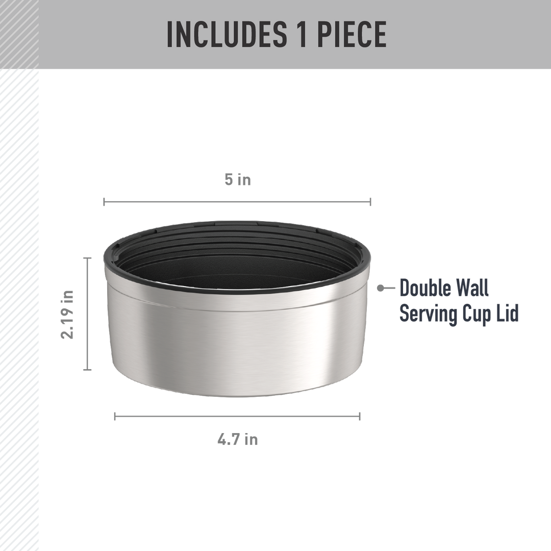 47oz STAINLESS KING™ FOOD JAR - REPLACEMENT SERVING CUP LID