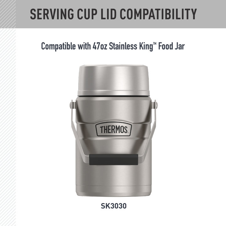 47oz STAINLESS KING™ FOOD JAR - REPLACEMENT SERVING CUP LID