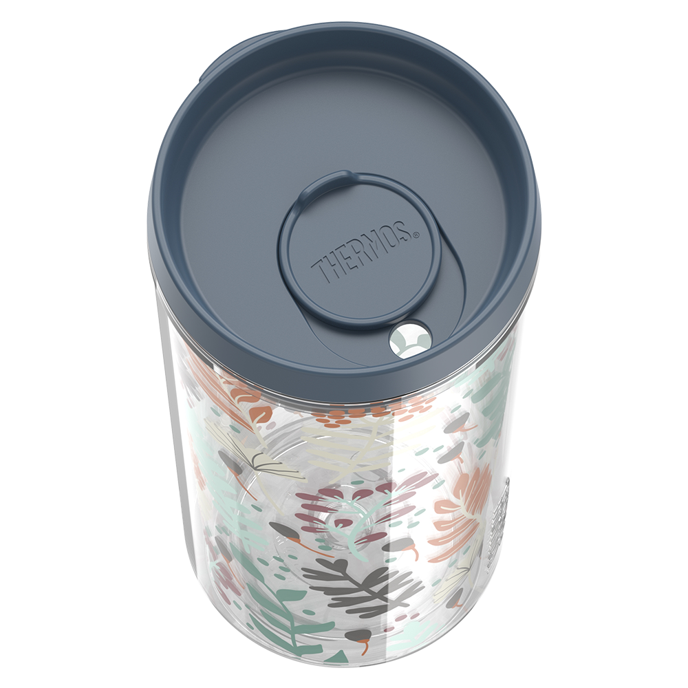 24oz DOUBLE WALL TUMBLER WHIMSICAL LEAVES - Thumbnail 4