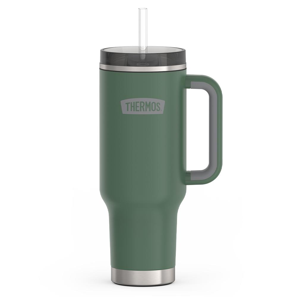 Thermos 40 oz Stainless Steel Cup Holder Mug w/ Straw